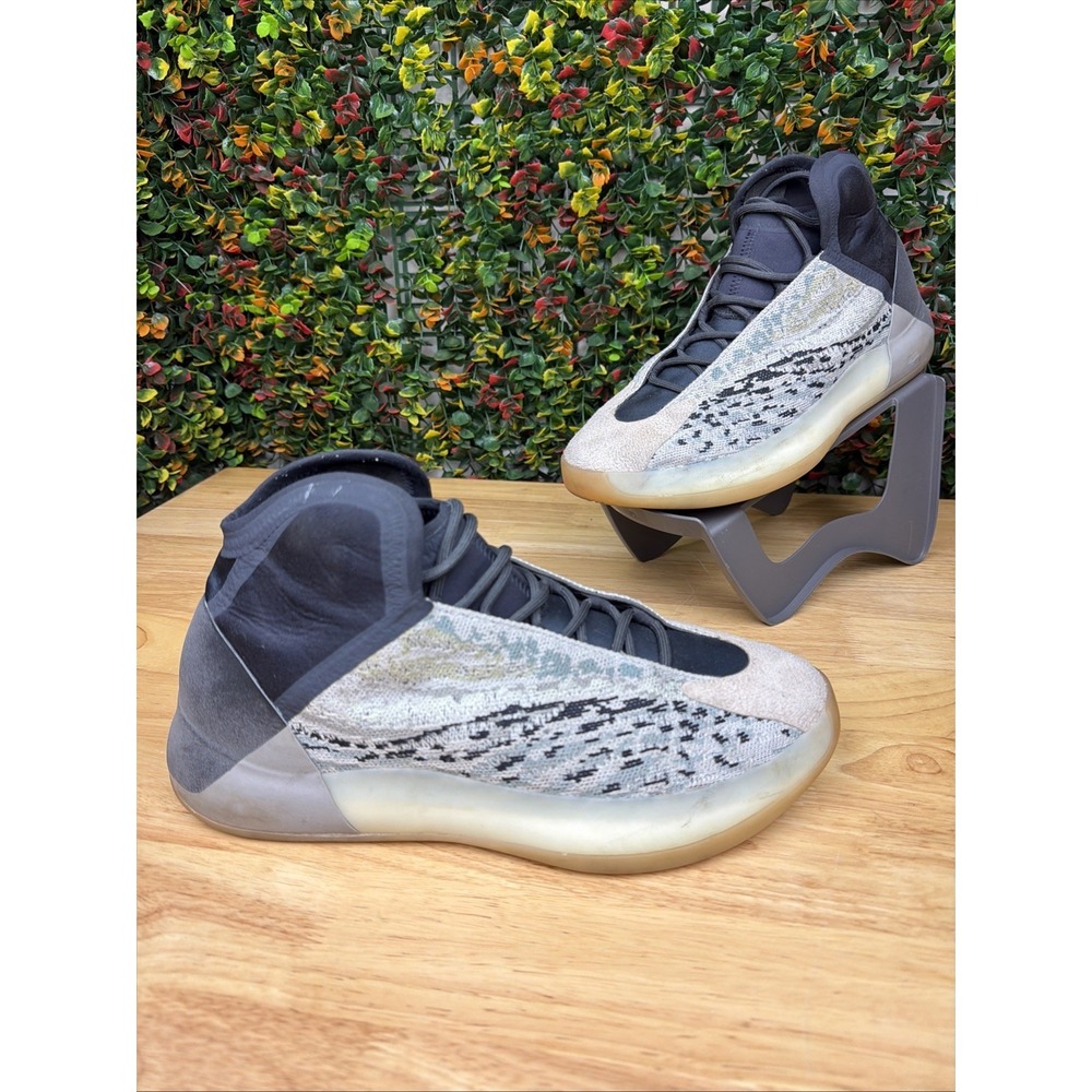 Adidas Yeezy QNTM Sea Teal Gray Black Earth Tones Sneakers Shoes Men 10.5 Bball